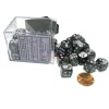 Dice>Gemini 12mm D6 Chessex Dice Block (36 Dice) - Purple-Steel with White Pips - Your Source for Gaming Essentials