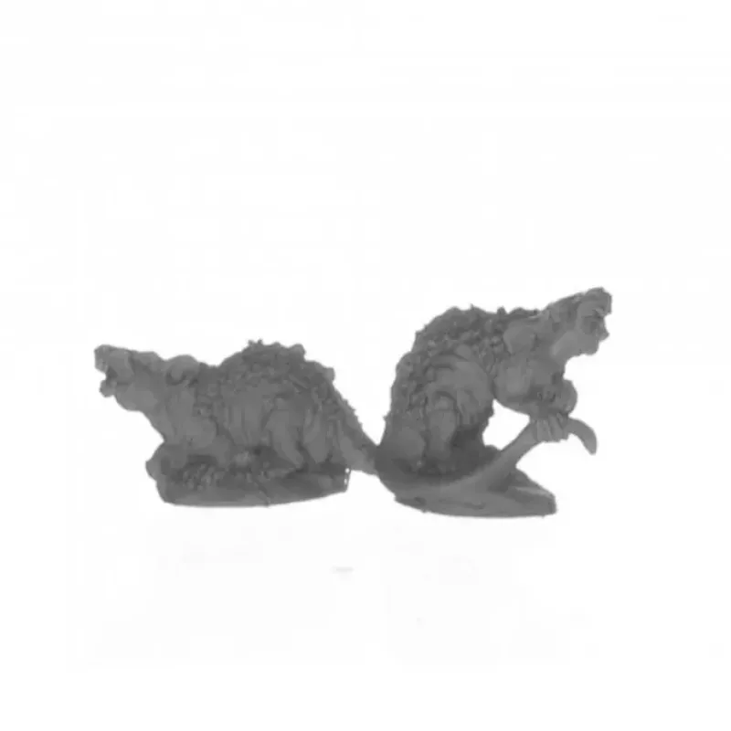 Tabletop Miniatures-Giant Tomb Rats (2) #04089 Dark Heaven Legends Unpainted Metal Figures - Your Source for Gaming Essentials