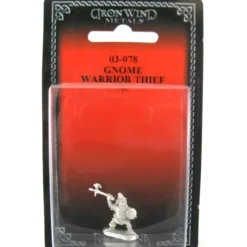 Tabletop Miniatures-Gnome Warrior Thief #03-078 Classic Ral Partha Fantasy RPG Metal Figure - Your Source for Gaming Essentials