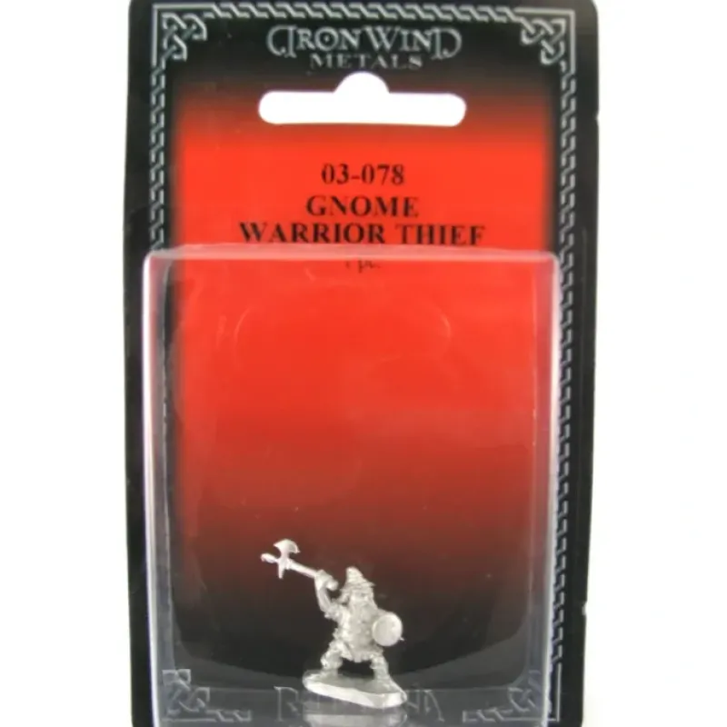 Tabletop Miniatures-Gnome Warrior Thief #03-078 Classic Ral Partha Fantasy RPG Metal Figure - Your Source for Gaming Essentials