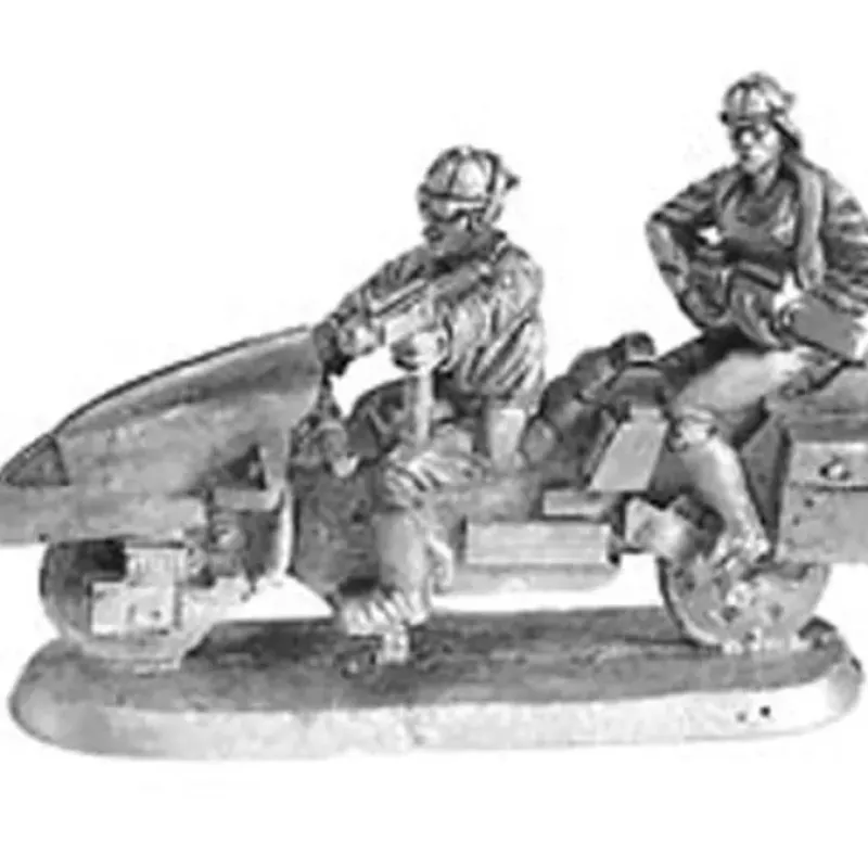 Tabletop Miniatures-Go-Ganger Enforcers Male and Female on Scorpion Bike #20-542 Shadowrun RPG Mini - Your Source for Gaming Essentials