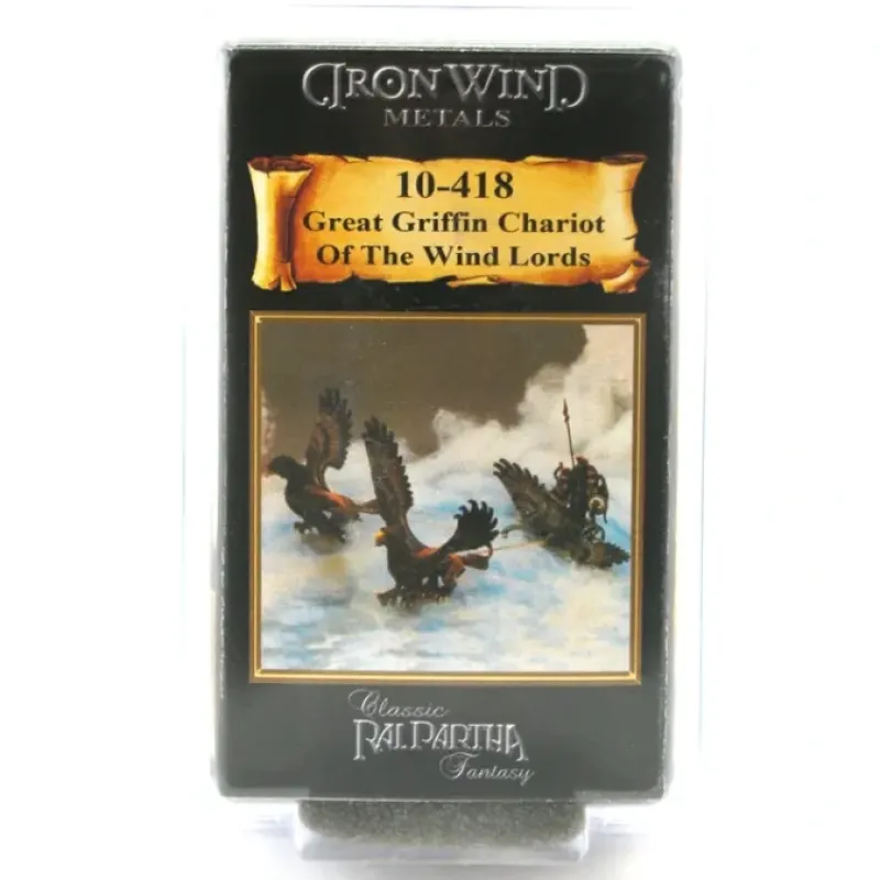 Tabletop Miniatures-Great Griffin Chariot of The Wind Lords #10-418 Classic Ral Partha Fantasy Mini - Your Source for Gaming Essentials