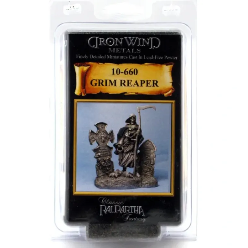 Tabletop Miniatures-Grim Reaper #10-660 Classic Ral Partha Fantasy RPG Metal Figure - Your Source for Gaming Essentials