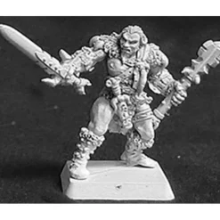 Tabletop Miniatures-Grundor Hoardtaker, Mercenaries Sergeant #14002 Mercenary Unpainted - Your Source for Gaming Essentials