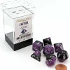 Dice>Halfsies Dice 7 Piece Polyhedral DnD Dice Set - Panther - Your Source for Gaming Essentials