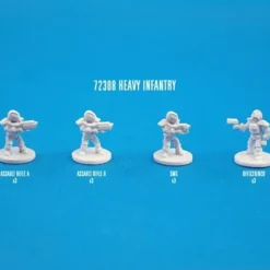Tabletop Miniatures-Heavy Infantry (12) Unpainted Plastic CAV Strike Operations Figures - Your Source for Gaming Essentials