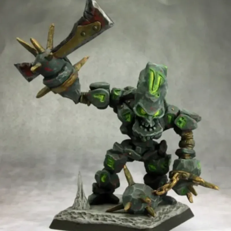 Tabletop Miniatures-Herald of Blood, Bloodstone Golem #14626 Bloodstone Gnomes Unpainted - Your Source for Gaming Essentials