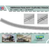 Outlet Hobby Boss Models 82910 1:72 German Railway Curved Track Plastic Model Kit - Your Source for Gaming Essentials Trains