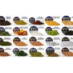 Tabletop Miniatures-Hobby Round Container of Basing and Scenery Flock Blends Grit - Choose Your Type - Your Source for Gaming Essentials