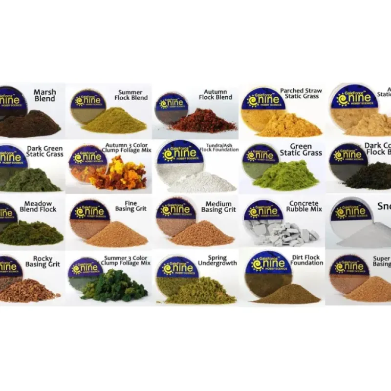 Tabletop Miniatures-Hobby Round Container of Basing and Scenery Flock Blends Grit - Choose Your Type - Your Source for Gaming Essentials