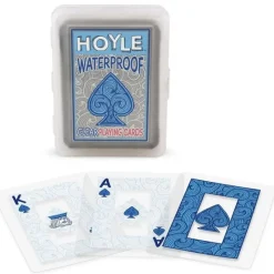 Cards-Hoyle Clear Playing Cards - Waterproof Clear Durable Deck of Cards Blue Deck - Your Source for Gaming Essentials