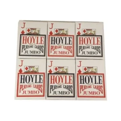 Cards-Hoyle Jumbo Index Playing Cards - 6 Sealed Decks (3 Red and 3 Blue) - Your Source for Gaming Essentials