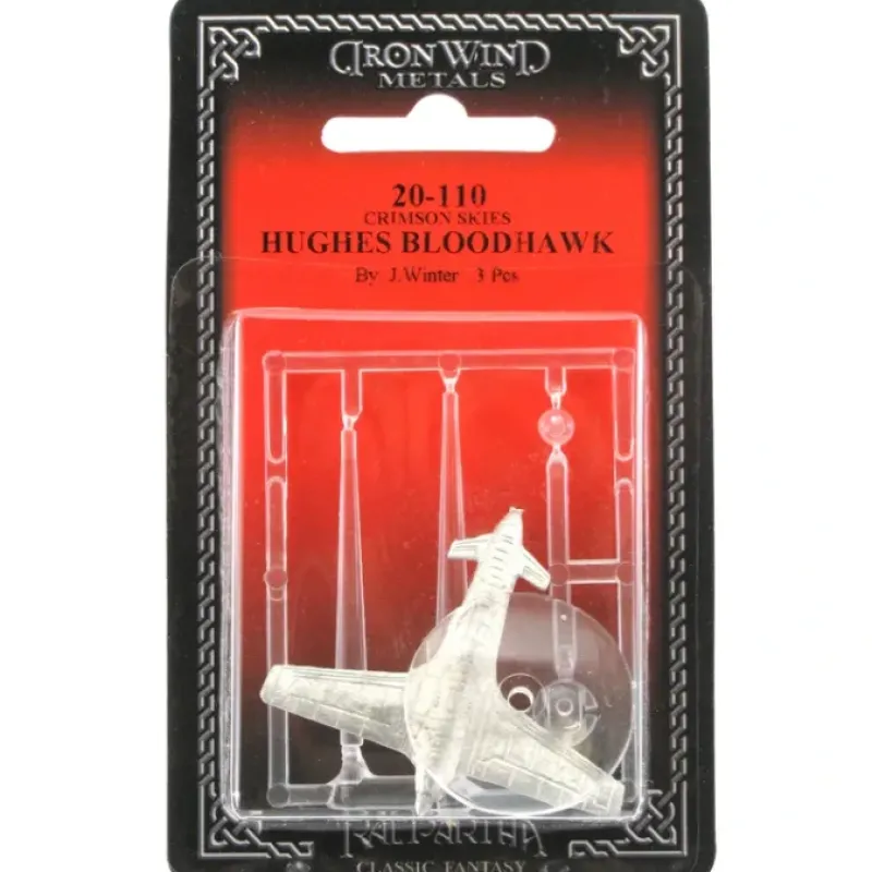 Tabletop Miniatures-Hughes Aviation Bloodhawk #20-110 Crimson Skies RPG Metal Ral Partha Figure - Your Source for Gaming Essentials