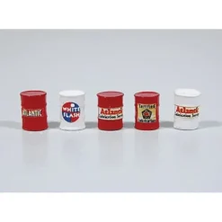 JL Innovative Design 556 Atlantic Oil Barrels 3 Red, 2 White - Your Source for Gaming Essentials Trains