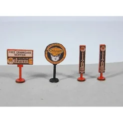 Clearance JL Innovative Design 468 HO Vintage Oilzum Gas Station Curb Signs (4) - Your Source for Gaming Essentials Trains