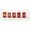 JL Innovative Design 313 HO Scale Red Barrels (Pack of 5) - Your Source for Gaming Essentials Trains