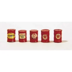 JL Innovative Design 313 HO Scale Red Barrels (Pack of 5) - Your Source for Gaming Essentials Trains