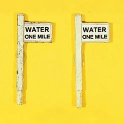 Sale JL Innovative Design 836 HO Water One Mile Sign Set (Pack of 2) - Your Source for Gaming Essentials Trains