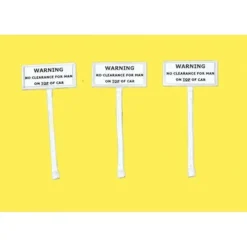 Sale JL Innovative Design 850 HO No Clearance Man on Top of Car Sign Set (Pack of 3) - Your Source for Gaming Essentials Trains