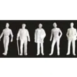 Best JTT Scenery Products 97116 1:48 Figures/Male 1/4''=1'-0'' White 5/pk - Your Source for Gaming Essentials Trains