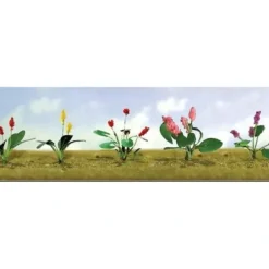 Best Sale JTT Scenery Products 95561 HO 1/2" Assorted Flower Plants Set #2 (Pack of 12) - Your Source for Gaming Essentials