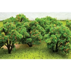 Discount JTT Scenery Products 92121 HO 2"-2.25"Fruit Grove Trees, Orange (Pack of 6) - Your Source for Gaming Essentials Trains