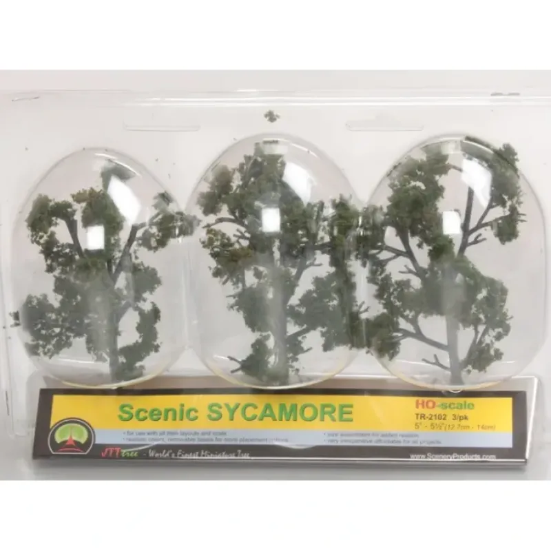 Best Sale JTT Scenery Products TR2102 HO 5" to 5.5" Sycamore Tree (Pack of 3) - Your Source for Gaming Essentials