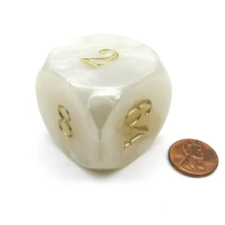 Dice>Jumbo Backgammon 36mm Doubling Cube Dice - White - Your Source for Gaming Essentials