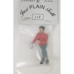 Clearance Just Plain Folk 110 Man in Orange Sweater Drinking and Smoking - Your Source for Gaming Essentials Trains