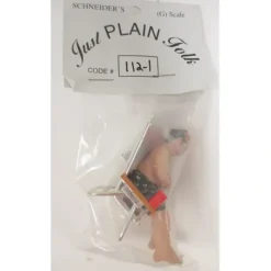 Best Just Plain Folk 112-1 Man Sitting in Bathing Suit in Beach Chair - Your Source for Gaming Essentials Trains