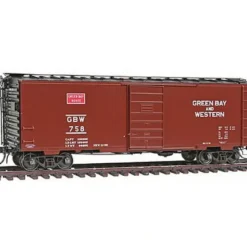 Online Kadee 4090 HO Green Bay and Western 40' PS-1 Boxcar #758 - Your Source for Gaming Essentials Trains