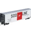 Clearance Kadee 6121 HO Soo 50' PS-1 Boxcar with 9' Youngstown Door Assembled #177540 - Your Source for Gaming Essentials Trains