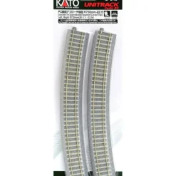 Discount Kato 2-242 HO Code 83 28-3/4" Radius 22.5 Concrete Tie Curved Track (Pack of 2) - Your Source for Gaming Essentials Trains