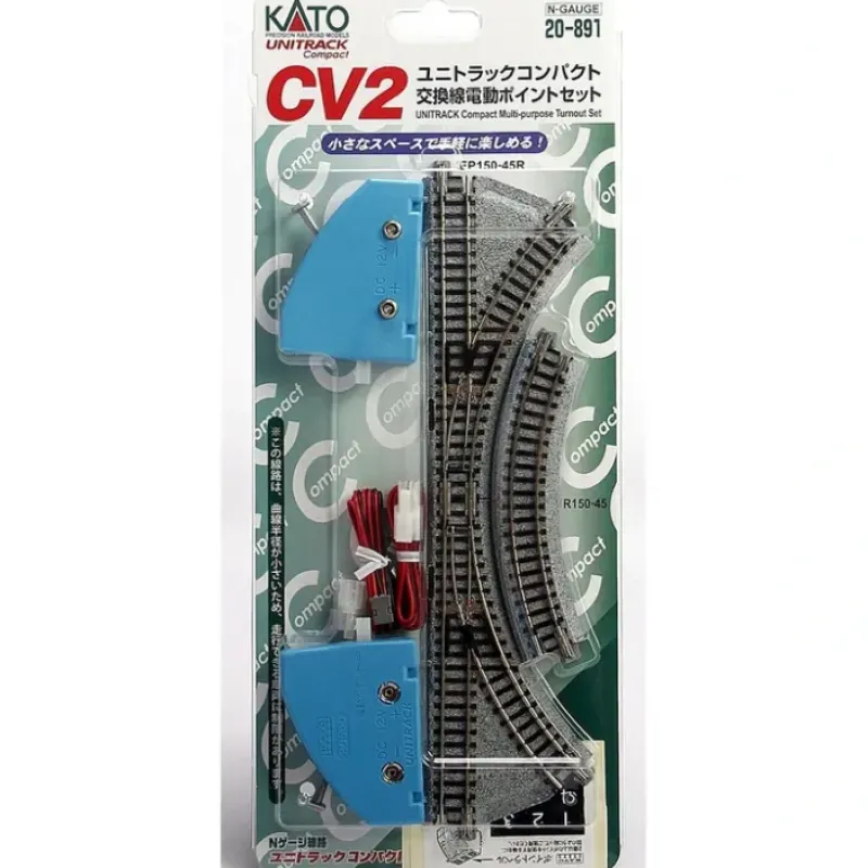 Best Sale Kato 20-891 N CV-2 Unitrack Compact Multi-Purpose Turnout Set - Your Source for Gaming Essentials