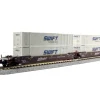 Discount Kato 106-6167 N MAXI-IV 53' Stack Car 3pk BNSF #254000 w/Swift Containe - Your Source for Gaming Essentials Trains
