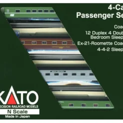 Outlet Kato 106-3521 N Penn Central 4-Car Passenger Set - Your Source for Gaming Essentials Trains