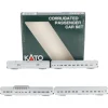 Outlet Kato 106-1603 N Scale ATSF Corrugated Passenger Car (Set B) LN/Box - Your Source for Gaming Essentials Trains