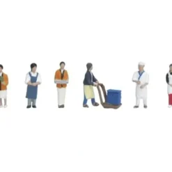 Kato 24-230 N Shop Staff Figures (Set of 6) - Your Source for Gaming Essentials Trains