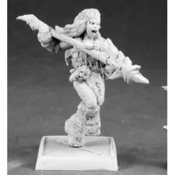 Tabletop Miniatures-Kaya the Reaper, Female Barbarian Sergeant #14600 Icingstead Unpainted - Your Source for Gaming Essentials