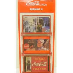 Outlet K-Line K418711 Coca-Cola Billboards (Pack of 3) - Your Source for Gaming Essentials Trains