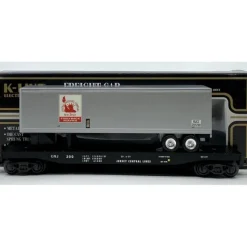 Clearance K-Line K691-1231 O Gauge Central New Jersey Flatcar w/Trailer LN/Box - Your Source for Gaming Essentials Trains