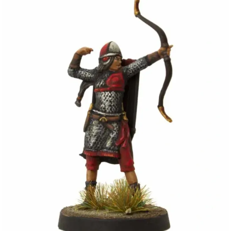 Tabletop Miniatures-Koronnan: Red Archer - Unpainted 32mm Scale Freeblades Metal Figure - Your Source for Gaming Essentials