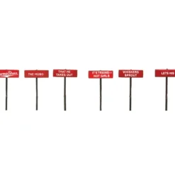 Discount Labelle Industries 430-7655 Burma Shave Signs Set #5 (Pack of 6) - Your Source for Gaming Essentials Trains