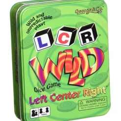 Dice>Left Right Center (LCR) Wild Dice Game in Green Tin - Your Source for Gaming Essentials
