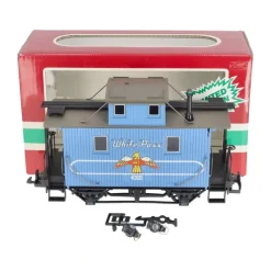 Hot LGB 4065-W03 White Pass and Yukon Short Caboose LN/Box - Your Source for Gaming Essentials Trains