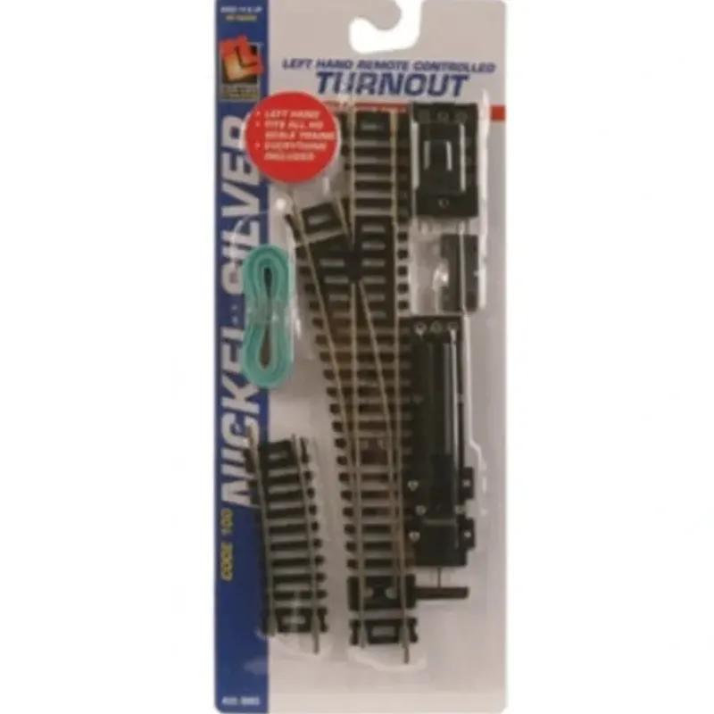 Best Life Like 3003 HO Code 100 18'' Left Hand Remote Control Switch Turnout - Your Source for Gaming Essentials