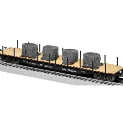 Clearance Lionel 6-82704 O Denver & Rio Grande Western Flatcar w/Stakes & Tarped #23018 - Your Source for Gaming Essentials Trains