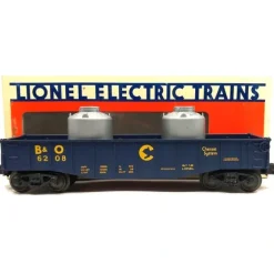 Clearance Lionel 6-6208 O Gauge Chessie Gondola with Canisters #6208 EX/Box - Your Source for Gaming Essentials Trains