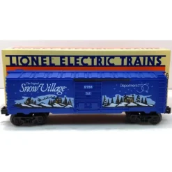 Clearance Lionel 6-52096 O Gauge Original Department 56 Snow Village Box Car #9756 LN/Box - Your Source for Gaming Essentials Trains