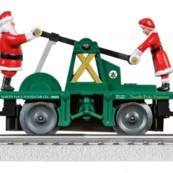 Lionel 6-38853 O Gauge Santa and Mrs. Claus Handcar - Your Source for Gaming Essentials Trains